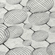 8' X 10' Graphite Gray And Silver Geometric Washable Indoor Outdoor Area Rug