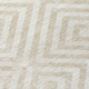 10' X 14' Ivory And Beige Geometric Washable Indoor Outdoor Area Rug