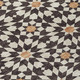 8' X 10' Charcoal Silver And Copper Floral Medallion Washable Indoor Outdoor Area Rug