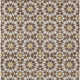 3' X 5' Chocolate Ivory And Gold Floral Medallion Washable Indoor Outdoor Area Rug