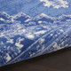 4' X 6' Ivory And Blue Medallion Area Rug