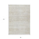 8' X 10' Ivory Beige And Tan Abstract Washable Indoor Outdoor Area Rug