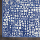 6' X 9' Ivory And Blue Geometric Area Rug