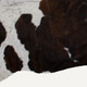6' X 7' Brown And White Cowhide Cowhide Print Area Rug