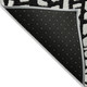 10' X 14' Black And Ivory Abstract Washable Indoor Outdoor Area Rug