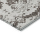 8' X 10' Chocolate Taupe And Beige Oriental Washable Indoor Outdoor Area Rug