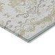 9' X 12' Ivory Beige And Taupe Oriental Washable Indoor Outdoor Area Rug