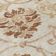 9' X 12' Terra Cotta Copper And Beige Floral Washable Indoor Outdoor Area Rug