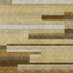 10' X 14' Khaki Taupe And Gold Striped Washable Indoor Outdoor Area Rug