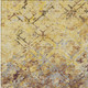 3' X 5' Wheat Gold And Gray Geometric Washable Indoor Outdoor Area Rug