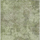 10' X 14' Artichoke Green And Fern Green Floral Washable Indoor Outdoor Area Rug