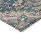 5' X 8' Blue Beige And Gold Oriental Washable Indoor Outdoor Area Rug