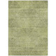 5' X 8' Artichoke Green And Fern Green Geometric Washable Indoor Outdoor Area Rug