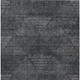 10' X 14' Charcoal Gray And Silver Geometric Washable Indoor Outdoor Area Rug