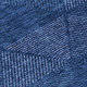 9' X 12' Navy Blue And Sky Blue Geometric Washable Indoor Outdoor Area Rug