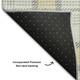9' X 12' Yellow Ivory And Gray Plaid Washable Area Rug With UV Protection
