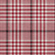 9' X 12' Red Ivory And Black Plaid Washable Area Rug With UV Protection