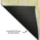 3' X 5' Yellow And Ivory Ogee Washable Area Rug With UV Protection