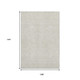 9' X 12' Beige And Ivory Geometric Washable Area Rug With UV Protection