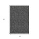 5' X 8' Black And Ivory Geometric Washable Area Rug With UV Protection