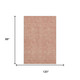 8' X 10' Copper And Ivory Geometric Washable Area Rug With UV Protection