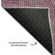 9' X 12' Eggplant And Ivory Geometric Washable Area Rug With UV Protection