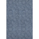 5' X 8' Navy Blue And Ivory Geometric Washable Area Rug With UV Protection