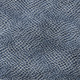 8' Navy Blue And Ivory Geometric Washable Round Rug With UV Protection