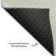 9' X 12' Silver And Ivory Geometric Washable Area Rug With UV Protection
