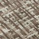 9' X 12' Brown Beige And Ivory Abstract Geometric Washable Area Rug With UV Protection