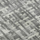 3' X 5' Gray Silver And Ivory Abstract Geometric Washable Area Rug With UV Protection