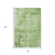 5' X 8' Green And Beige Abstract Washable Area Rug With UV Protection