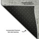 3' X 5' Gray And Silver Abstract Washable Area Rug With UV Protection