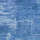 3' X 5' Navy Blue And Sky Blue Abstract Washable Area Rug With UV Protection