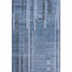 3' X 5' Navy Blue And Denim Blue Striped Washable Area Rug With UV Protection