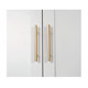 71" White Steel Pantry Or Storage Closet With Arched Panel Doors