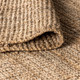 9' Natural Jute Handmade Square Rug With Fringe