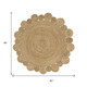 5' Natural Jute Round Rug