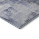9' X 12' Denim Blue And Ivory Abstract Geometric Washable Area Rug With UV Protection