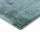 3' X 5' Teal Ivory And Charcoal Abstract Washable Area Rug With UV Protection