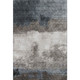 10' X 14' Gray And Silver Abstract Washable Area Rug With UV Protection
