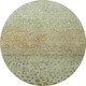 8' Artichoke Green And Copper Polka Dot Washable Round Rug With UV Protection