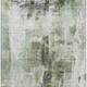 10' X 14' Mint Green Ivory And Gray Abstract Washable Area Rug With UV Protection
