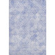 3' X 5' Sky Blue And Ivory Geometric Washable Area Rug With UV Protection