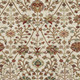 3' X 5' Ivory Red And Blue Floral Washable Area Rug With UV Protection