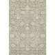 10' X 14' Coffee And Beige Floral Washable Area Rug With UV Protection