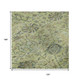 10' X 14' Mint Green Beige And Teal Floral Washable Area Rug With UV Protection