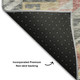 8' X 10' Gray Gold And Salmon Geometric Washable Area Rug With UV Protection