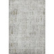 9' X 12' Silver Ivory And Beige Floral Washable Area Rug With UV Protection
