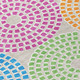 9' X 12' Purple Green And Aqua Geometric Washable Indoor Outdoor Area Rug